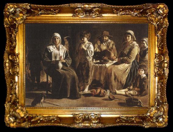 framed  Louis Le Nain The Peasant Family, ta009-2